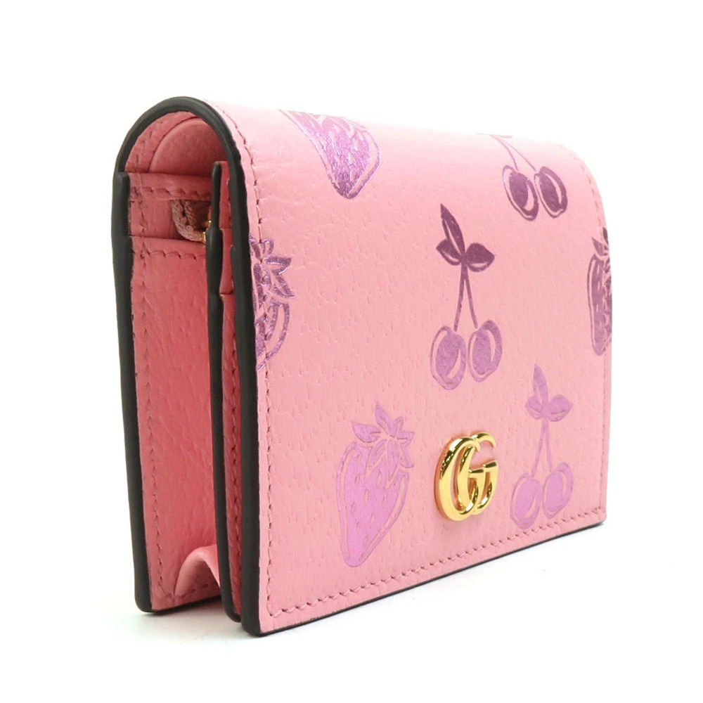 Gucci fold Leather Wallet Bi Pink
